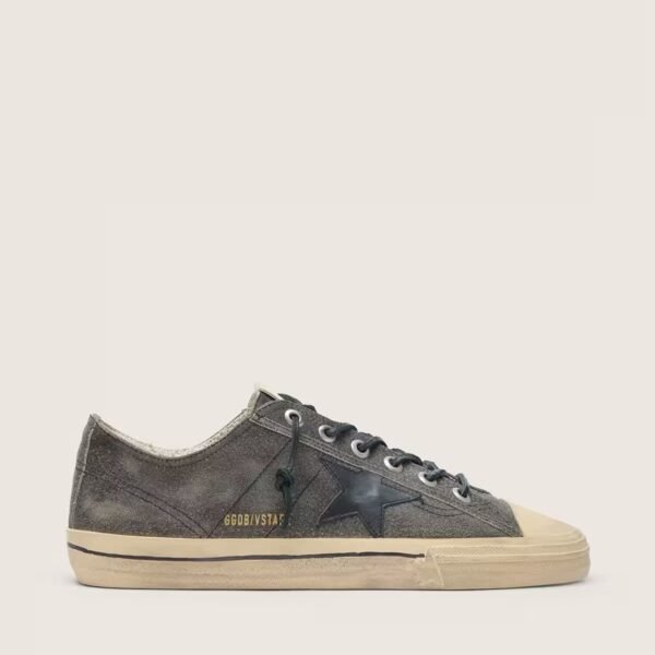 V-Star in black suede with black leather star