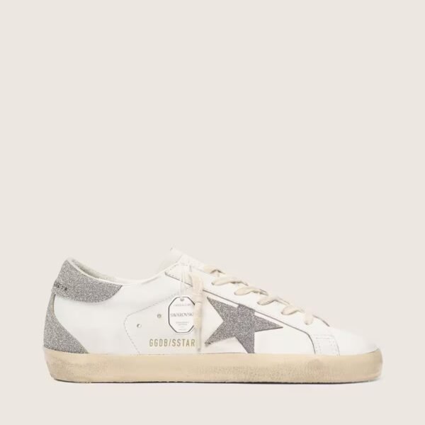 Super-Star with silver Swarovski crystal star and heel tab