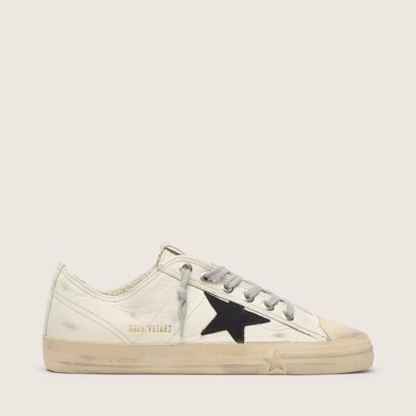 V-Star in nappa leather with black nubuck leather star