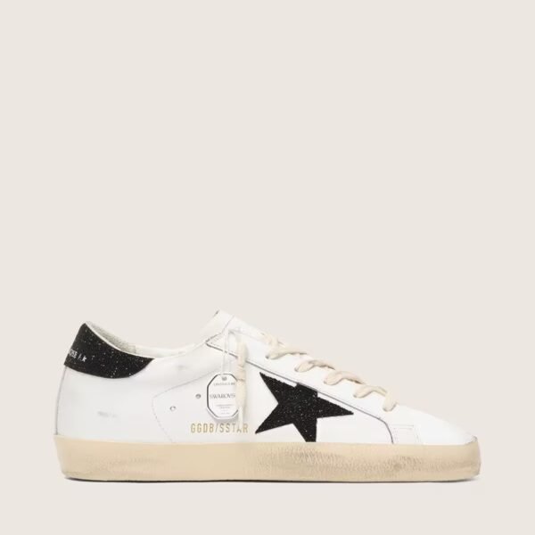 Super-Star with a black Swarovski crystal star and heel tab