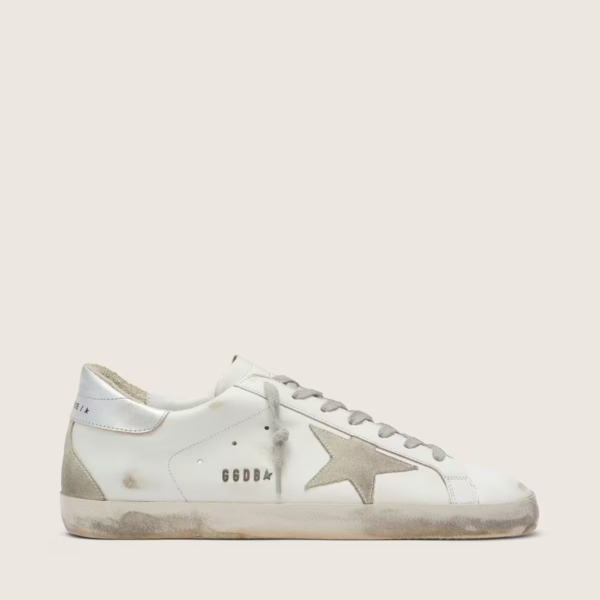 Super-Star with silver heel tab and lettering