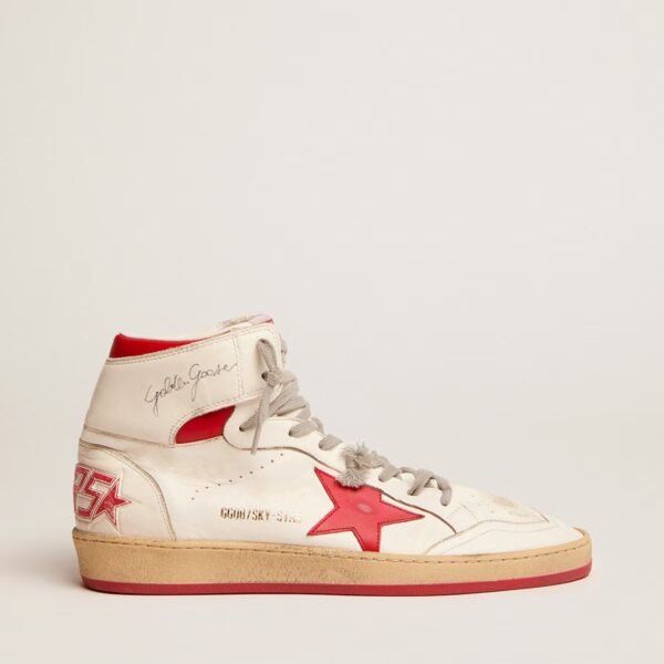 Sky-Star with signature on the ankle and red inserts