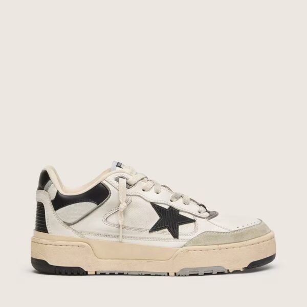 Forty2 with black star and black leather heel tab